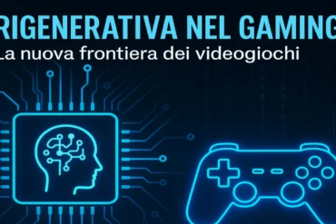 Concetto di intelligenza artificiale rigenerativa nel gaming
